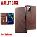 Wallet Phone Case Brown Synthetic Leather - iPhone 13 Mini - view 2