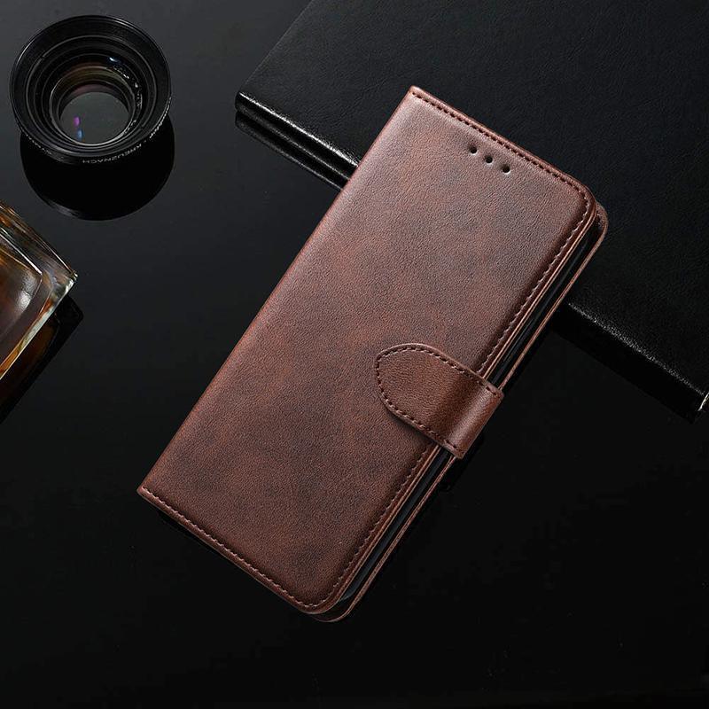 Wallet Phone Case Brown Synthetic Leather - For iPhone 14 Pro - view 5