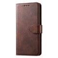 Wallet Phone Case Brown Synthetic Leather - For iPhone 14 Pro Max