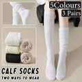 Warm Calf Socks, Set of 3 Pairs - Black - view 2