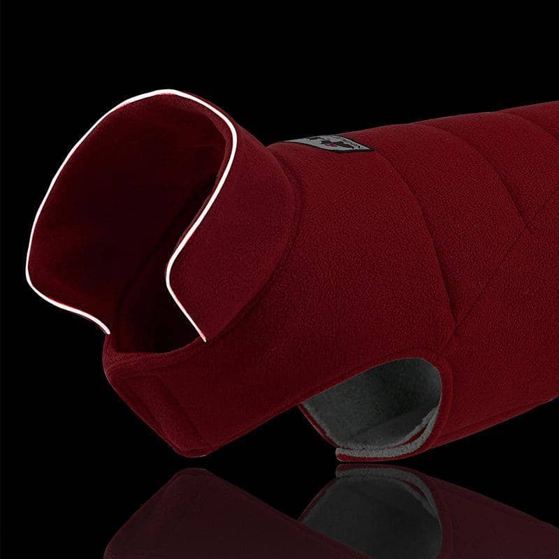 Warm Fleece Dog Coat, Double-Sided - Purple, Large (Length 35 cm, Chest 50-56 cm) - view 5