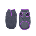 Warm Fleece Dog Jumper Vest - Grey, Small (Bust 38 cm, Length 27 cm)