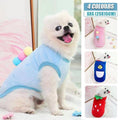 Warm Fleece Dog Vest, XXS (Chest 25 cm, Back 15 cm) - Red Strawberry Design - view 2