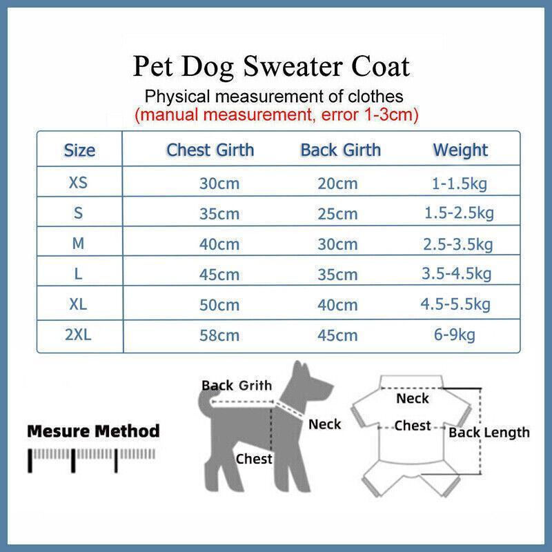 Warm Knitted Dog Sweater - Blue, XL (Chest 50 cm, Back 40 cm) - view 5