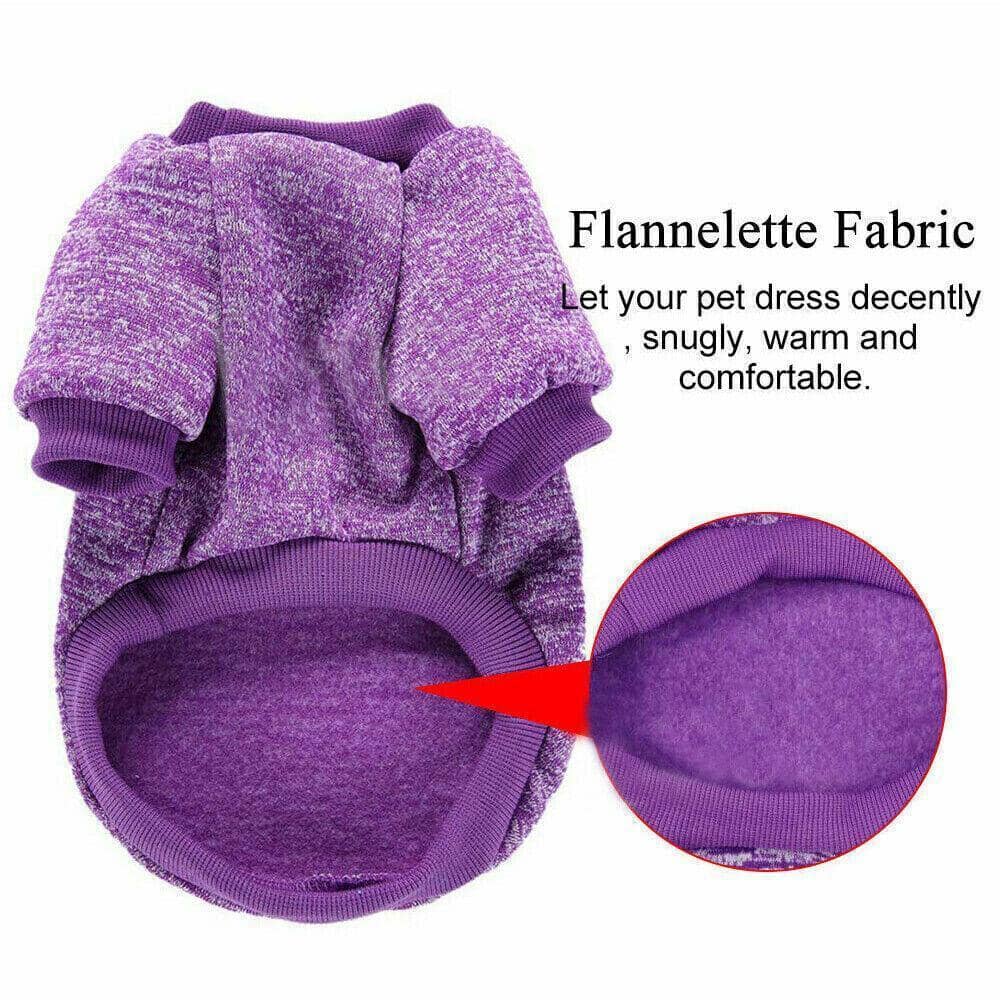 Warm Knitted Dog Sweater Coat, XS (Chest 30 cm, Back 20 cm) - Red - view 5