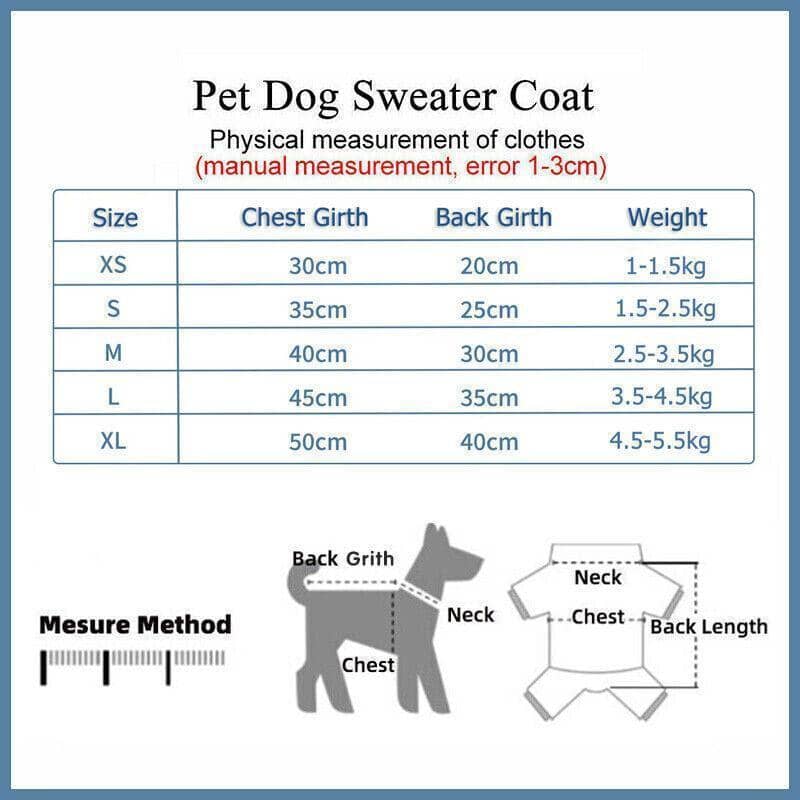 Warm Pet Dog Sweater - Pink Strawberry Print, Size L (Chest 45 cm) - view 4
