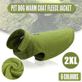 Warm Polar Fleece Dog Coat - Yellow, XXL (Chest 75 cm) - view 2