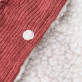 Warm Windproof Dog Jumper Puppy Winter Coat with Corduroy Look - Size S (Neck 23 cm, Chest 32 cm) - view 5