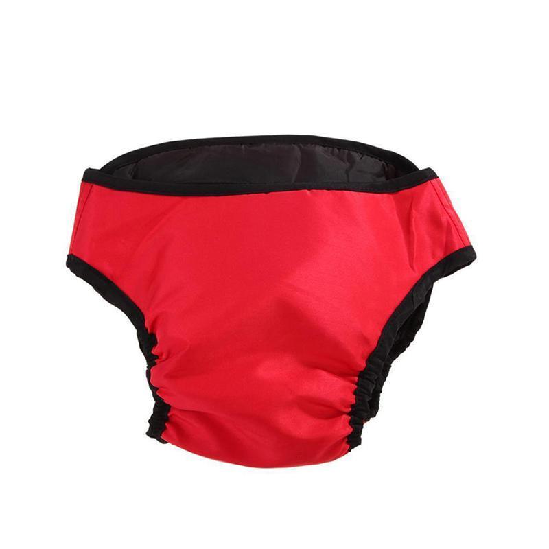 Washable Female Dog Nappy Pants, Red - Size S (Chest 40-50 cm) - view 3