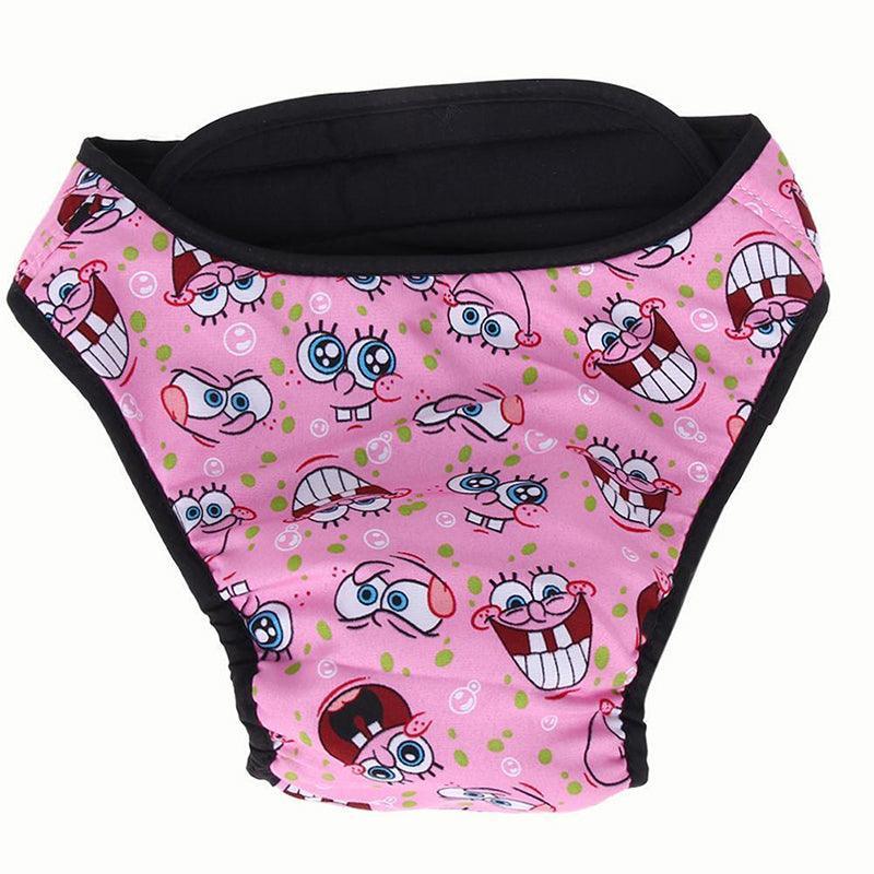 Washable Female Dog Pet Nappy - Pink, Size XL (Chest 60-70 cm)