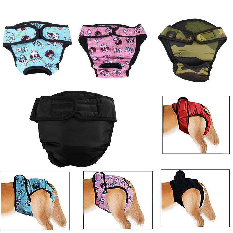 Washable Female Dog Pet Nappy - Pink, Size XL (Chest 60-70 cm) - view 10