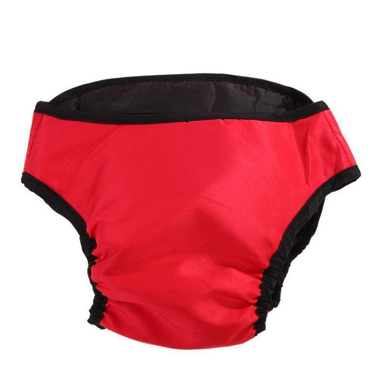 Washable Female Dog Physiological Pants Nappy, Red - Size L - view 17