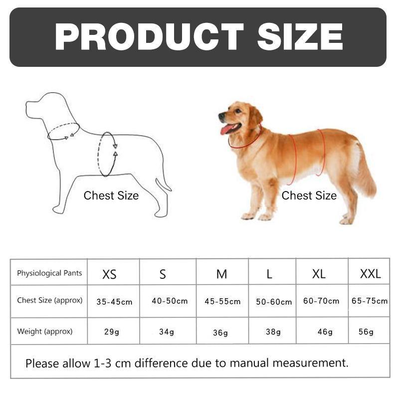 Washable Female Dog Physiological Pants Nappy, Red - Size M - view 8