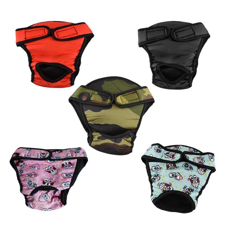 Washable Female Dog Physiological Pants - Pink, Size M (Chest 45-55 cm) - view 4