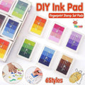 Washable Fingerprint Ink Pad with Plastic Case, Four Shades - Purple - view 2