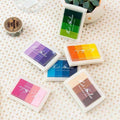 Washable Fingerprint Ink Pad with Plastic Case, Four Shades - Purple - view 5