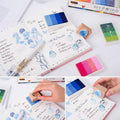 Washable Fingerprint Ink Pad with Plastic Case, Four Shades - Yellow - view 4