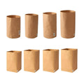 Washable Kraft Paper Storage Bags - Extra Large Square, 20 x 35 cm, 3 Pack - view 3