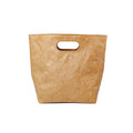 Washable Kraft Style Paper Tote Bag with Built-In Handle - 33 x 11.5 x 27.5 cm