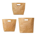 Washable Kraft Style Paper Tote Bag with Built-In Handle - 42 x 11.5 x 37 cm - view 3