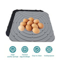 Washable Silicone Nesting Box Mats for Chicken Coop - Grey, Pack of 2 - view 5