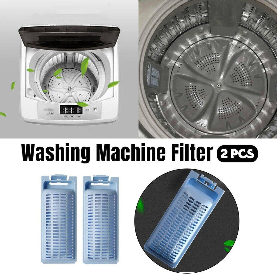 Washing Machine Filter Mesh Bags - Blue, Pack of 2