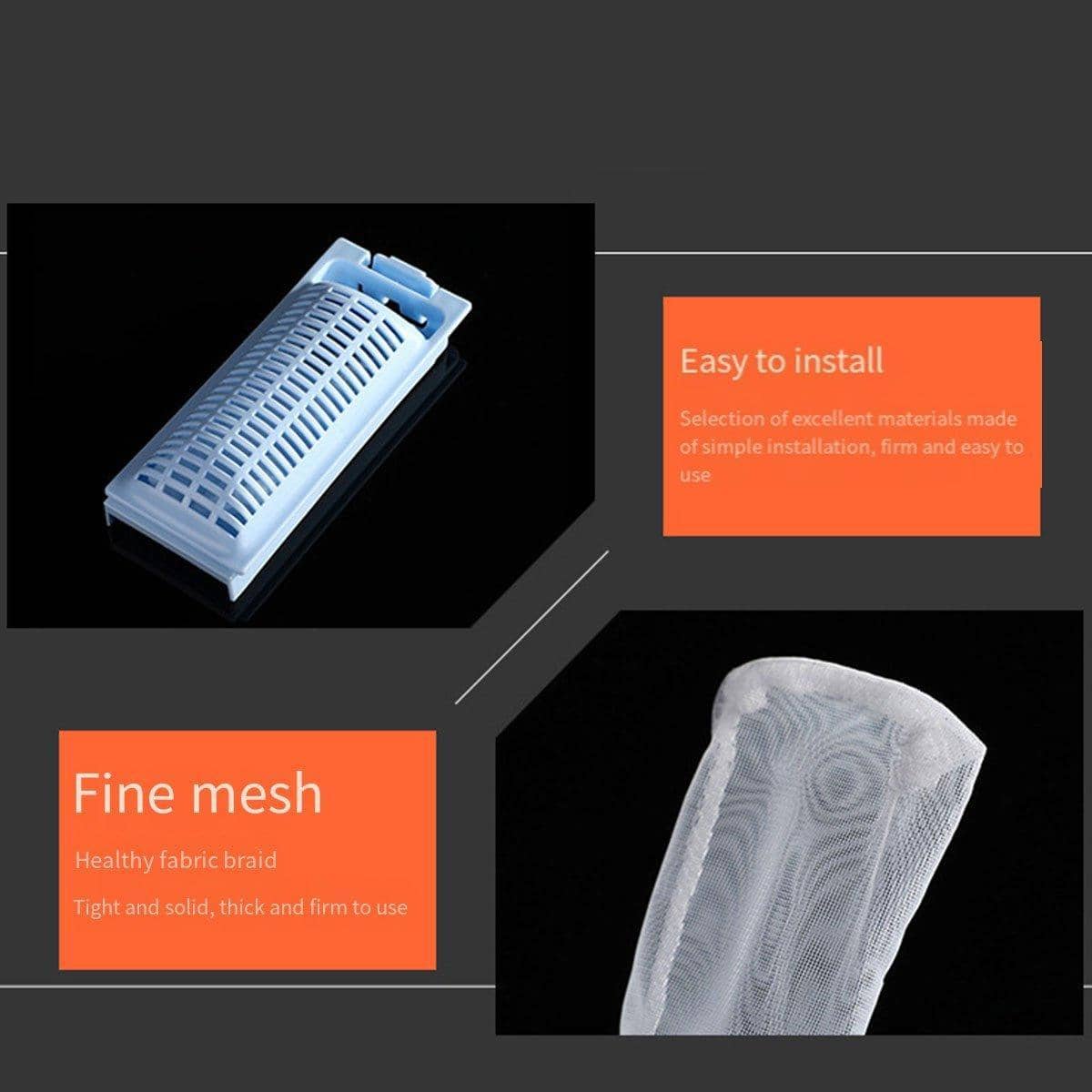Washing Machine Filter Mesh Bags - Blue, Pack of 2 - view 5