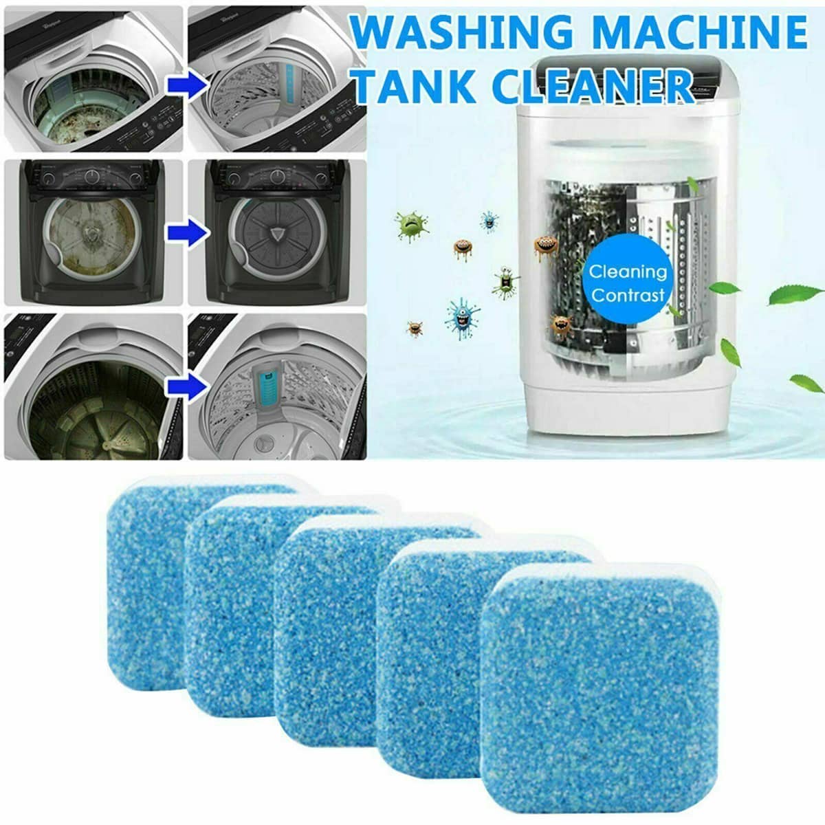 Washing Machine Tub Cleaner Effervescent Tablets - Pack of 12 - view 4
