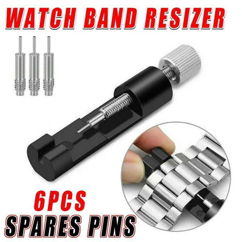 Watch Band Link Pin Remover Tool with 6 Replacement Pins