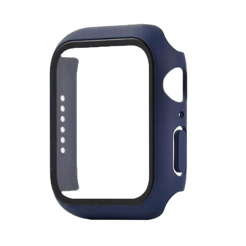 Watch Protective Case with Tempered Glass for Apple Watch 44 mm - Blue