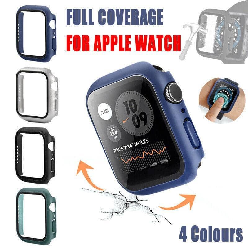 Watch Protective Case with Tempered Glass for Apple Watch 44 mm - Blue - view 2