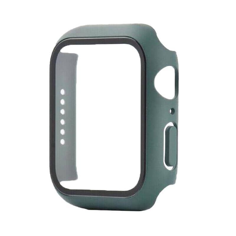 Watch Protective Case with Tempered Glass for Apple Watch 44 mm - Green