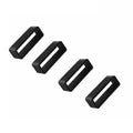Watch Strap Loops Black Silicone - 20mm, 4 Pack