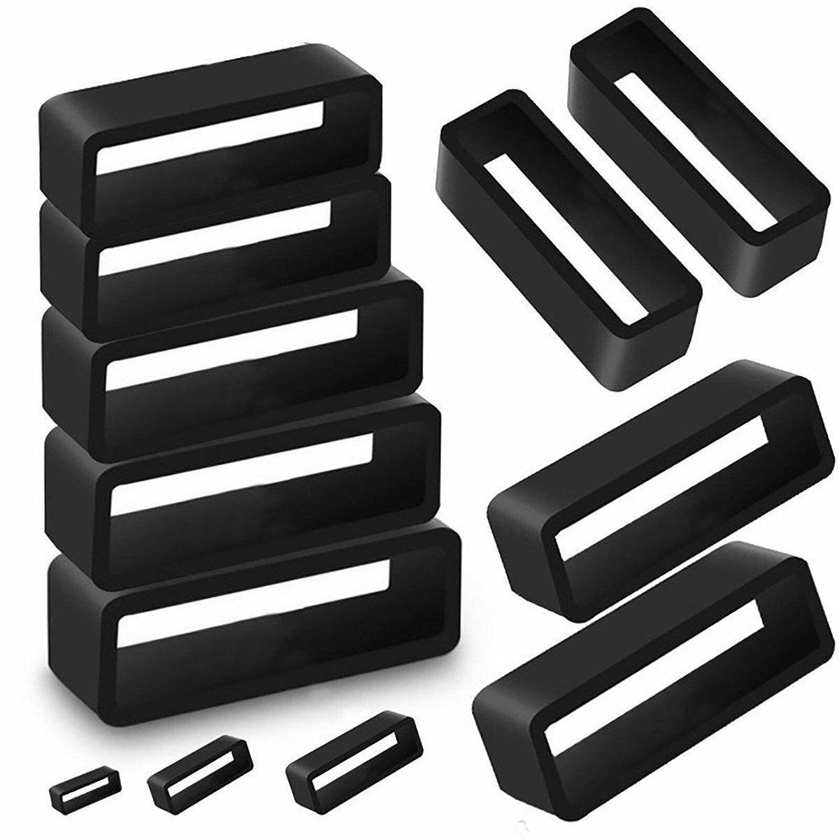 Watch Strap Loops Black Silicone - 22mm, 4 Pack - view 8