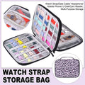 Watch Strap Storage Bag, Portable Organiser Holds 35-40 Watch Bands