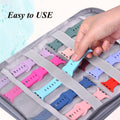 Watch Strap Storage Bag, Portable Organiser Holds 35-40 Watch Bands - view 4