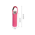 Water Bottle Holder, Neoprene Insulated Carrier with Strap - Blue, 450 ml - view 5