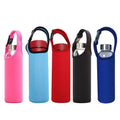 Water Bottle Holder, Neoprene Insulated Carrier with Strap - Pink, 450 ml - view 3