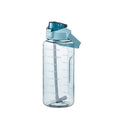 Water Bottle with Straw and Time Markings, 2 Litre - Green