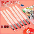 Water Brush Pen Set for Watercolour and Calligraphy - Pack of 6