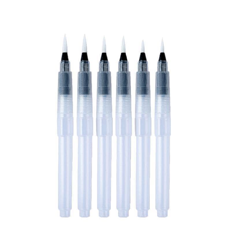 Water Brush Pen Set for Watercolour and Calligraphy - Pack of 6 - view 2