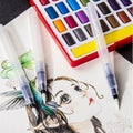 Water Brush Pen Set for Watercolour and Calligraphy - Pack of 6 - view 5