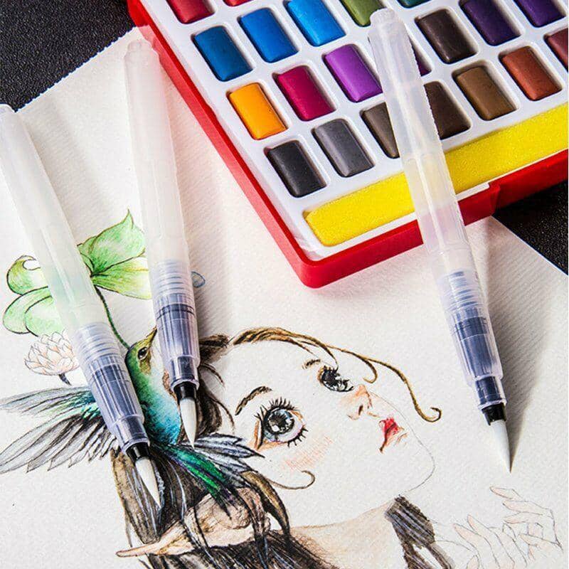 Water Brush Pen Set for Watercolour and Calligraphy - Pack of 6 - view 5