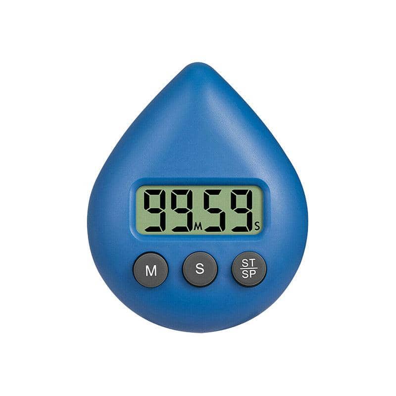 Water Drop Digital Countdown Timer - Blue