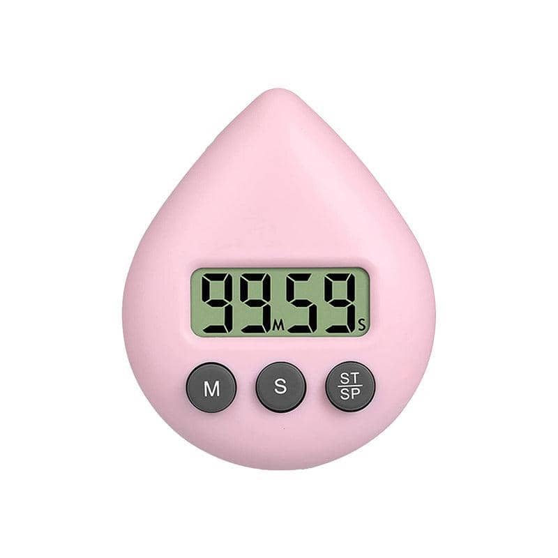 Water Drop Digital Countdown Timer - Pink