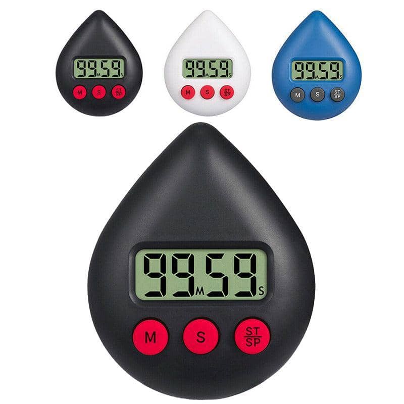 Water Drop Digital Countdown Timer - White - view 3