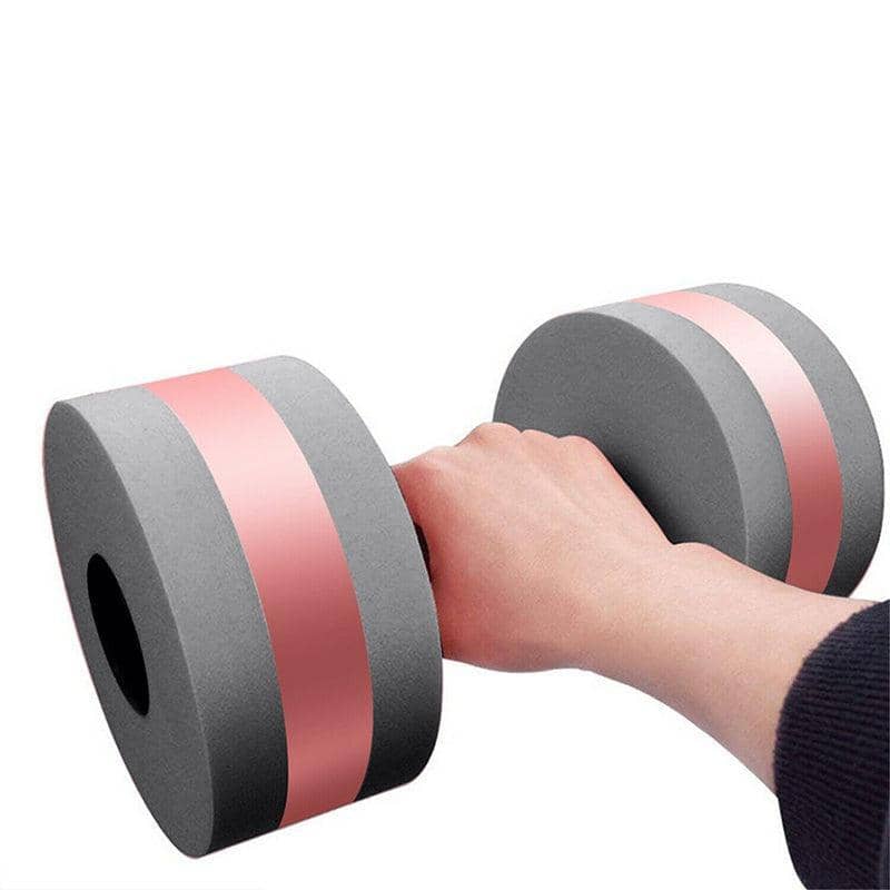 Water Dumbbell EVA Foam 27 cm - Grey and Pink