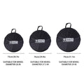 Water-Resistant Bike Wheel Bag - Black, 79 cm (31.1 Inch) for 29 Inch (74 cm) Wheels - view 4