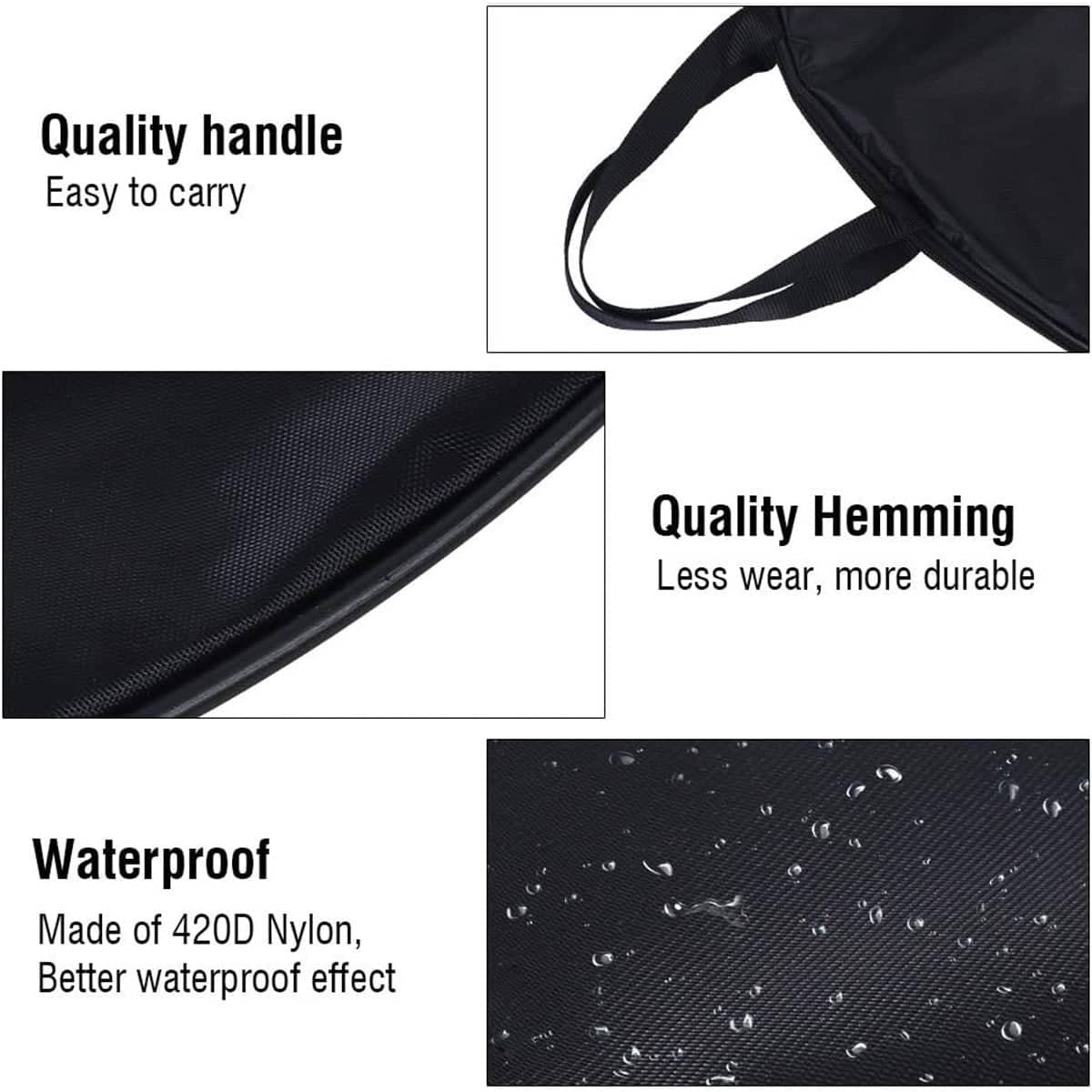Water-Resistant Bike Wheel Bag - Black, 79 cm (31.1 Inch) for 29 Inch (74 cm) Wheels - view 5