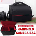 Water Resistant Nylon Camera Bag for DSLR and Lens, Black